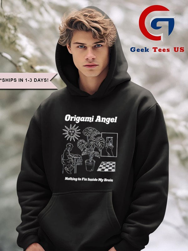 Origami angel nothing to fix inside my brain shirt