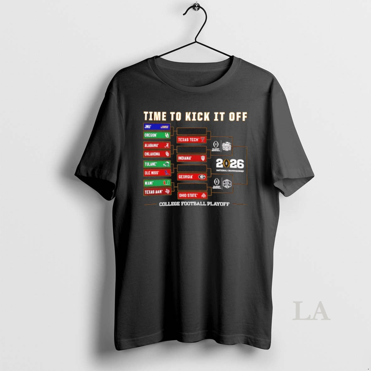 Original 2025 26 College Football Playoff Timje To Kick It Off Bracket T-Shirts, Hoodie, Sweatshirt | AU01DripNestTees.com