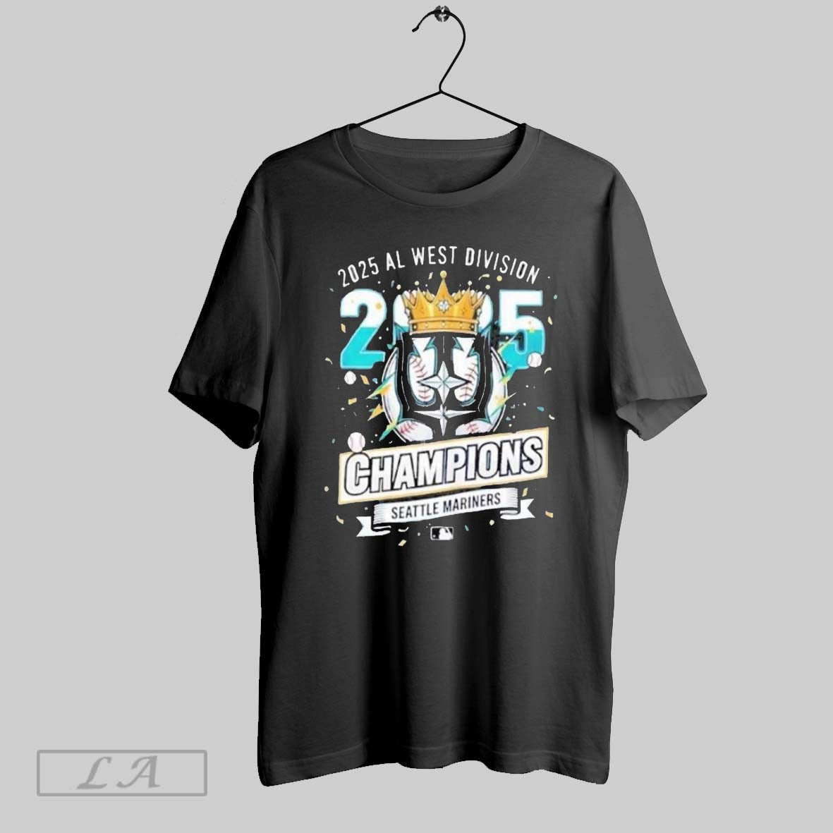 Original 2025 Al West Division Champions Seattle Mariners King Long Sleve
