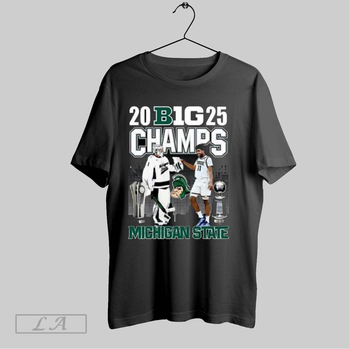 Original 2025 Big Champs Michigan State Hockey And Michigan State Spartans