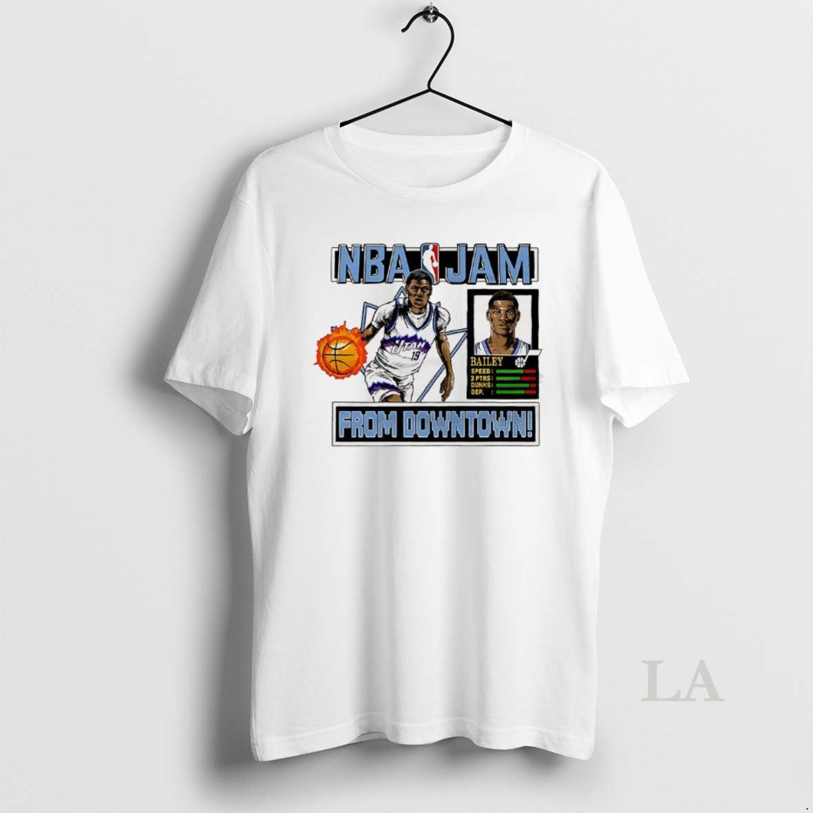 Original Ace Bailey Utah Jazz Nba Jam From Downtown Classic Video Game T-Shirts, Hoodie, Sweatshirt | AU01DripNestTees.com