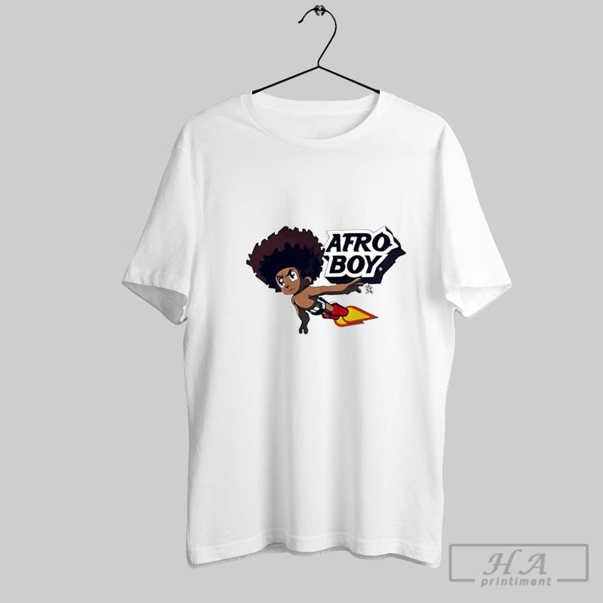 Original Afro Boy Cartoon Shirt Tee