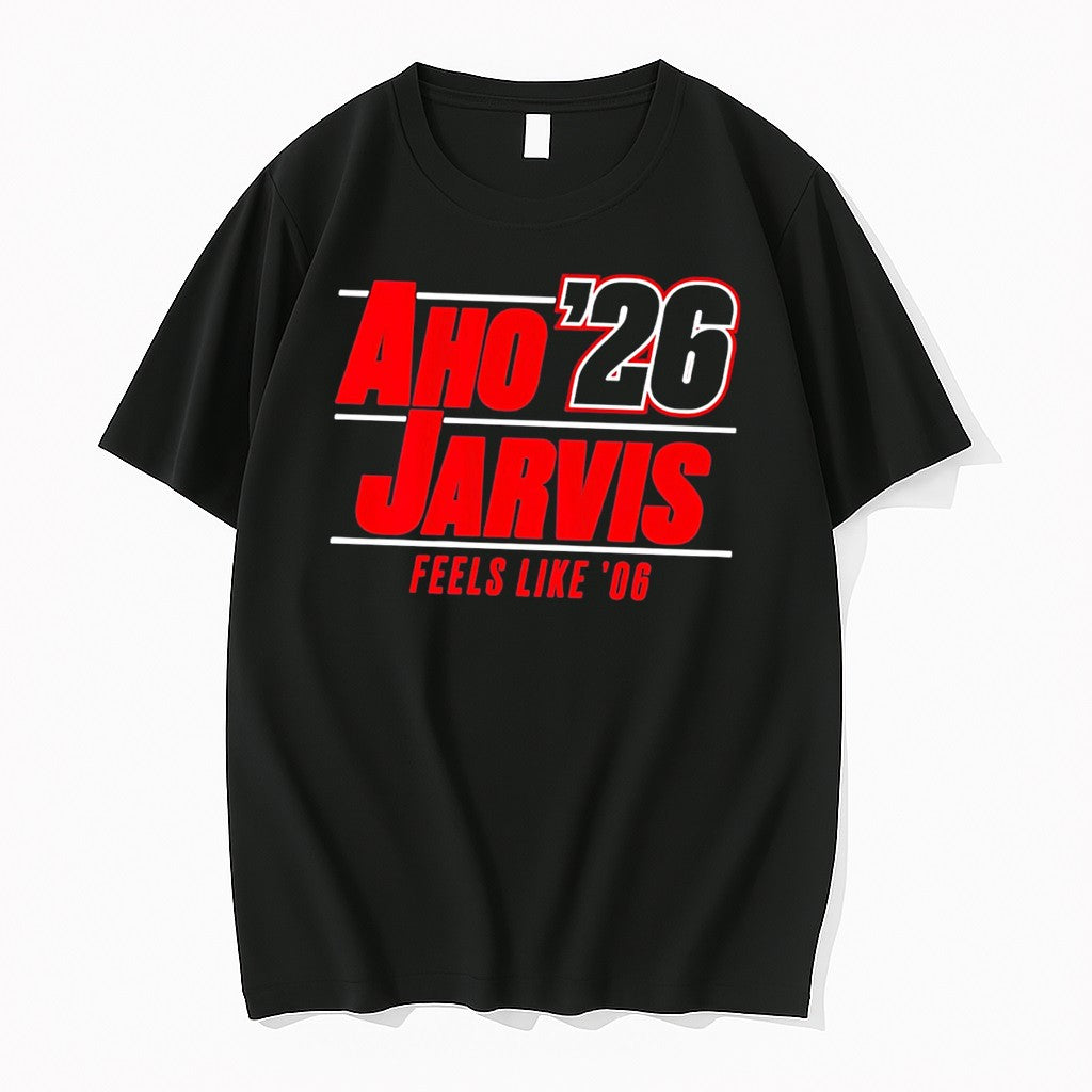 Original Aho Jarvis 26 Feels Like 06 Carolina Hurricanes Tee Tshirts Jpg