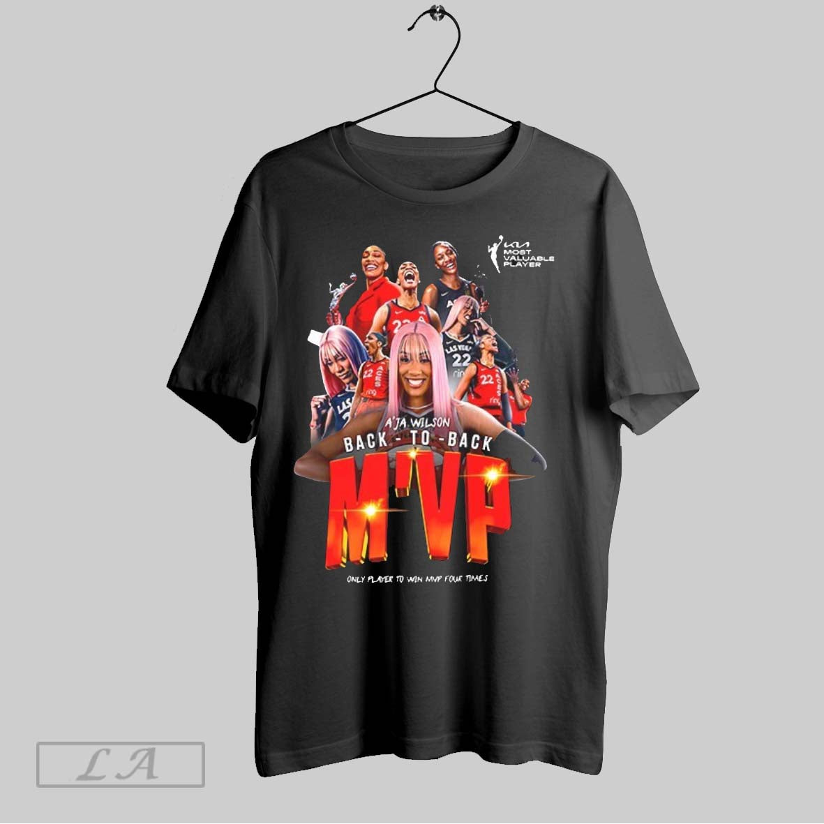 Original Aja Wilson Back To Back Mvp Only Player To Win Mvp Four Times