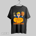 Original America First America Is Back Donald Trump Cartoon Character Throwing Gold Coins