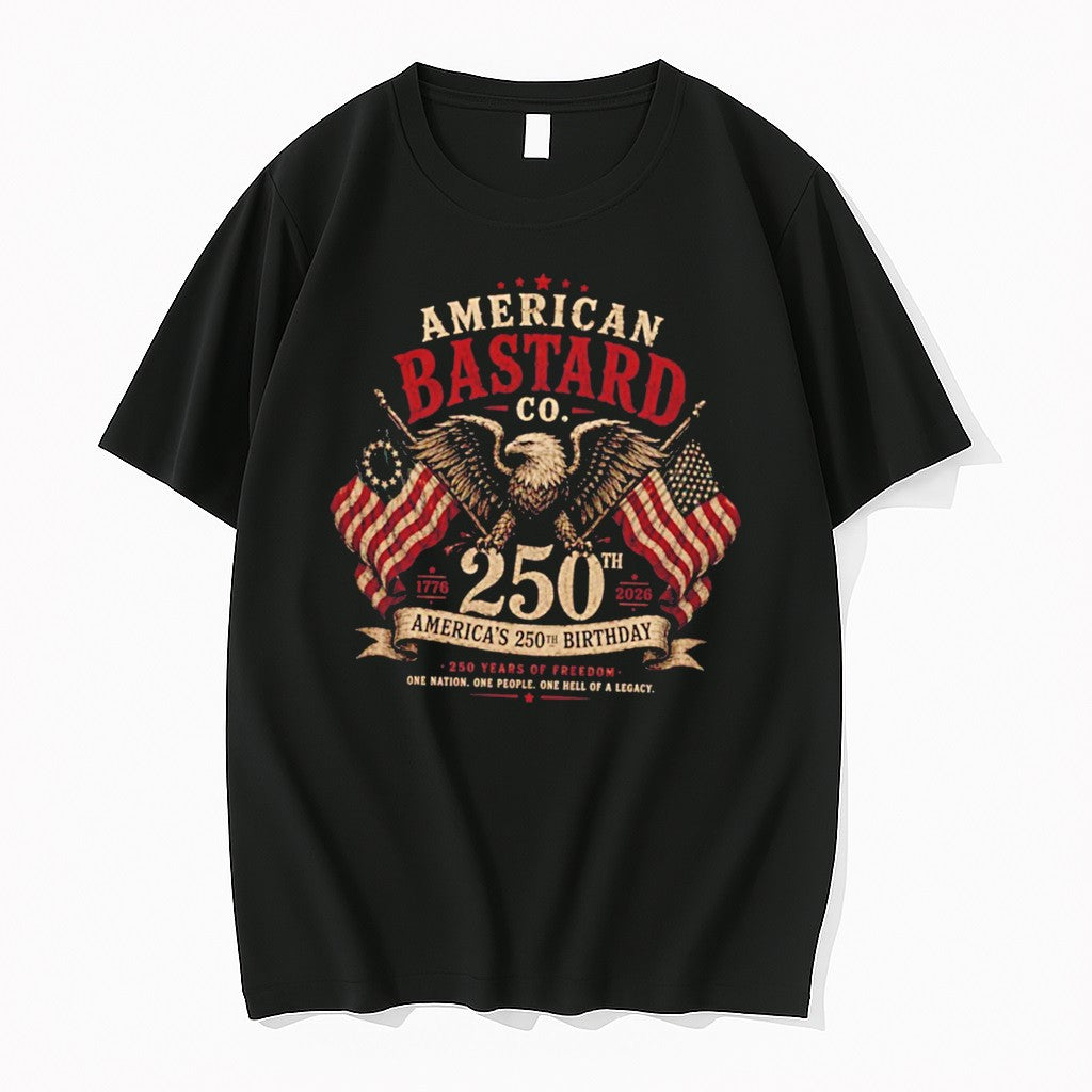 Original American Bastard Co Americans 250th Birthday Tee Tshirts Jpg