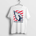 Original Arizona Cardinals American 250th Flag Heritage Wordmark Tee Tshirts