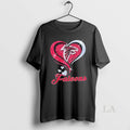 Original Atlanta Falcons Football In Glitter Heart Fans T-Shirts, Hoodie, Sweatshirt | AU01DripNestTees.com