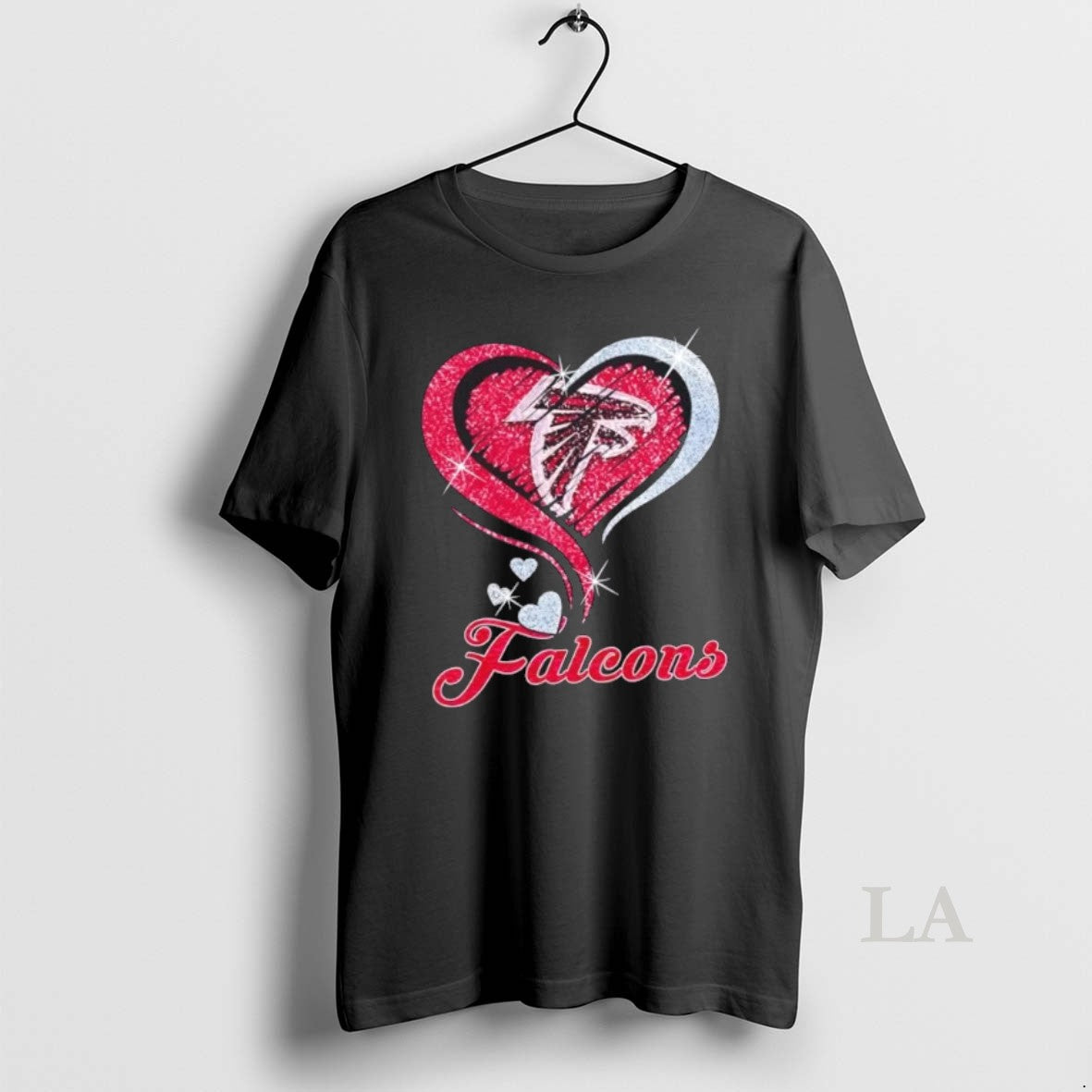 Original Atlanta Falcons Football In Glitter Heart Fans T-Shirts, Hoodie, Sweatshirt | AU01DripNestTees.com