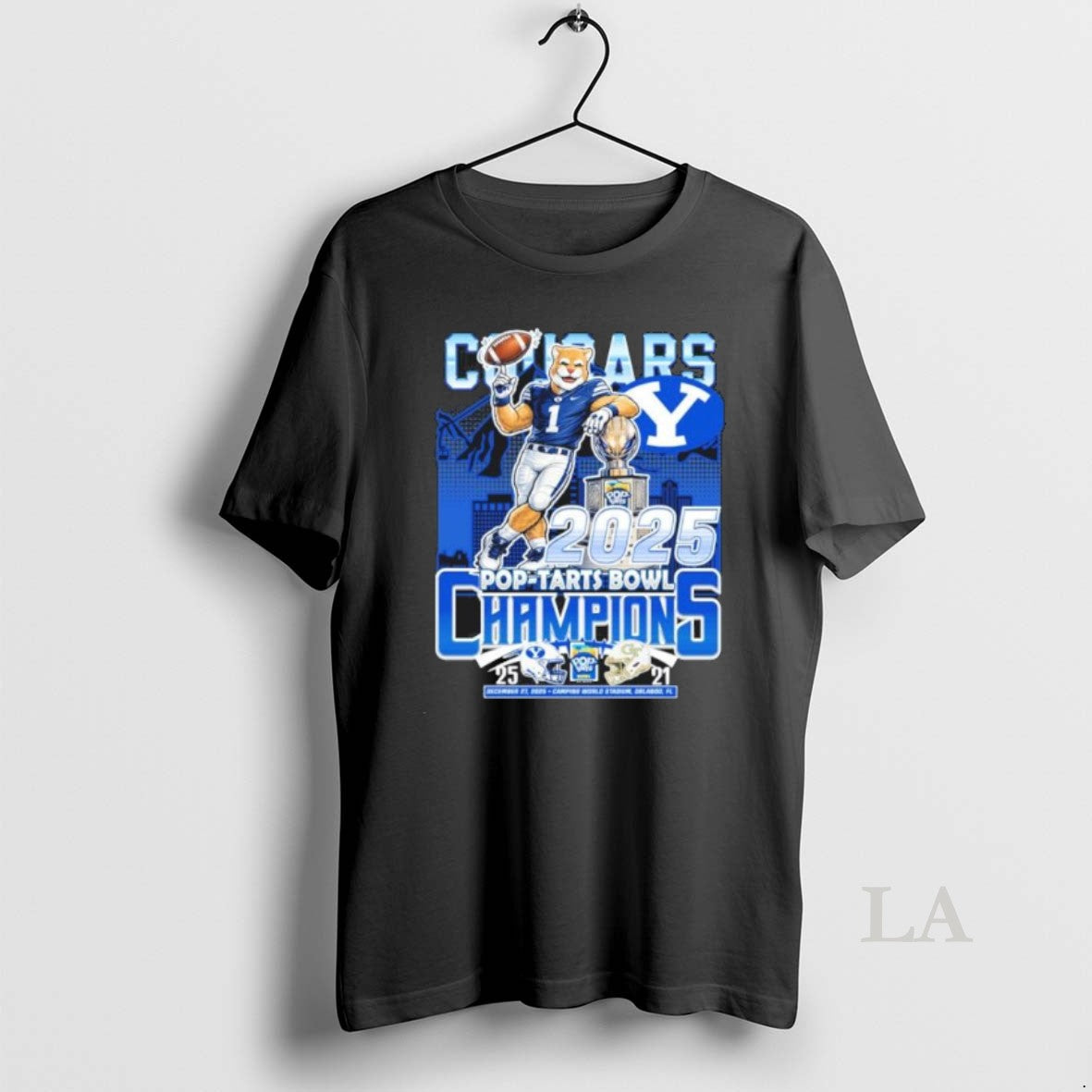 Original Byu Cougars Mascot 2025 Pop Tarts Bowl Champions T-Shirts, Hoodie, Sweatshirt | AU01DripNestTees.com