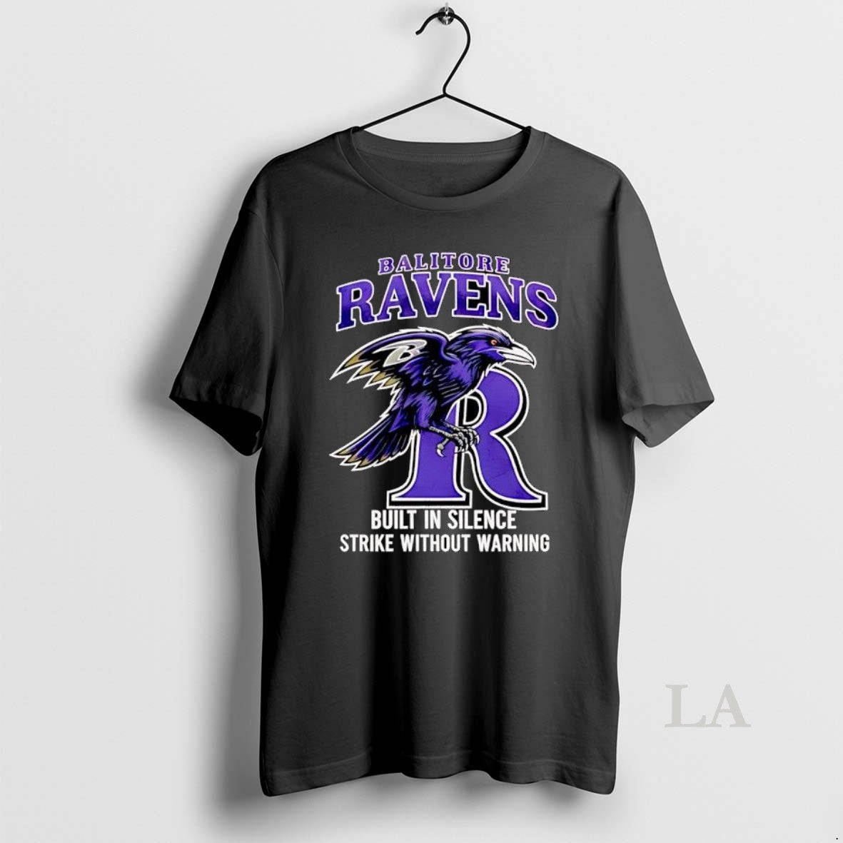 Original Baltimore Ravens Built In Silence Strike Without Warning T-Shirts, Hoodie, Sweatshirt | AU01DripNestTees.com