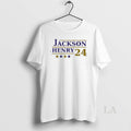 Original Baltimore Ravens Jackson And Derrick Henry 24 T-Shirts, Hoodie, Sweatshirt | AU01DripNestTees.com