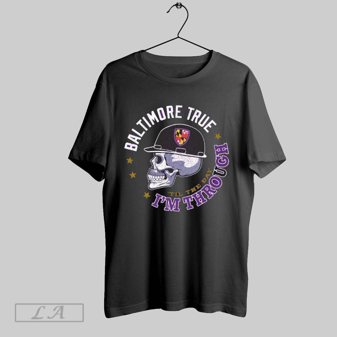 Original Baltimore Ravens Skull True Im Through