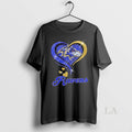 Original Baltimore Ravens Football In Glitter Heart Fans T-Shirts, Hoodie, Sweatshirt | AU01DripNestTees.com