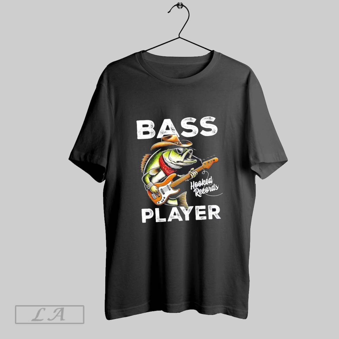 Original Bass Player Fishing Catch Bass Fish