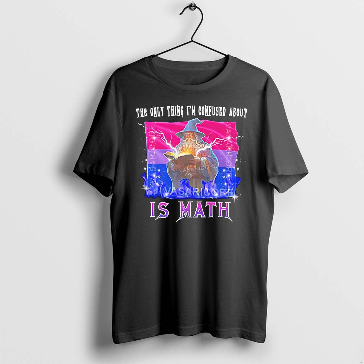 Original Bisexual The Only Thing Im Confused About Is Math Flag Tshirts Jpg