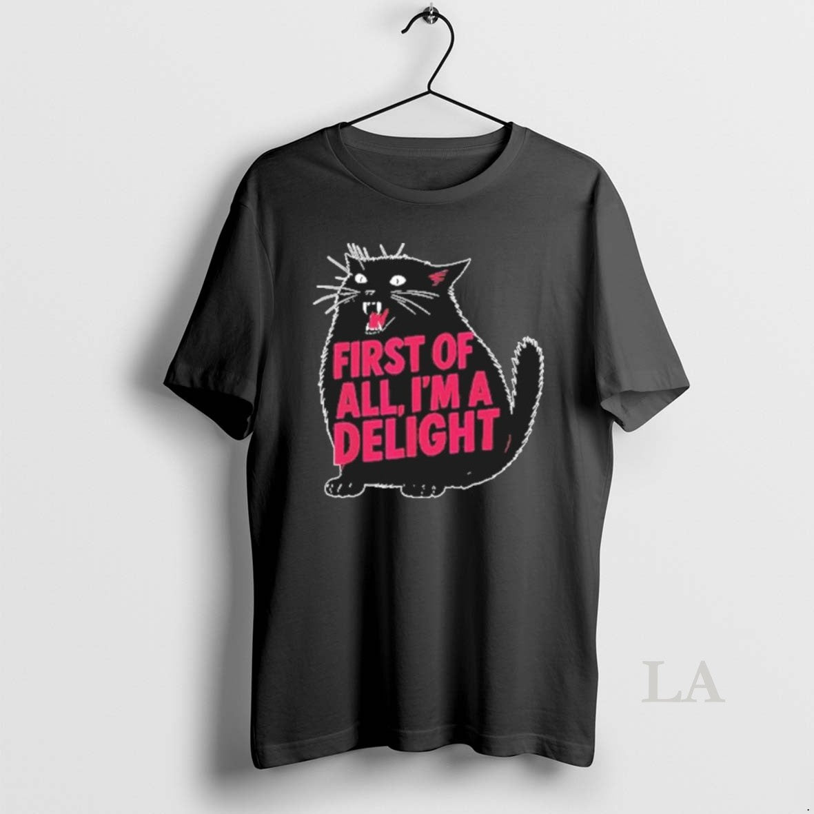 Original Black Cat First Of All Im A Delight T-Shirts, Hoodie, Sweatshirt | AU01DripNestTees.com