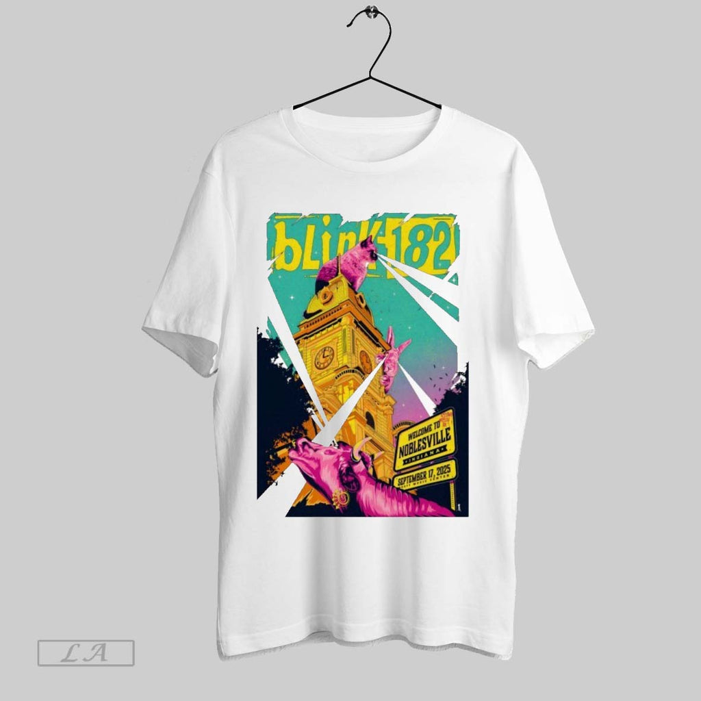 Original Blink 182 9 17 2025 Ruoff Music Center In Noblesville In Cat