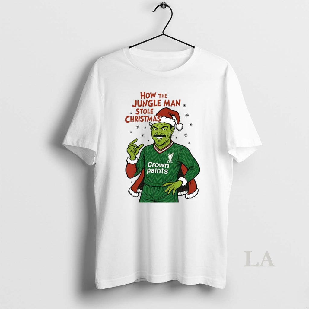 Original Bruce Grobbelaar How The Jungle Man Stole Christmas T-Shirts, Hoodie, Sweatshirt | AU01DripNestTees.com