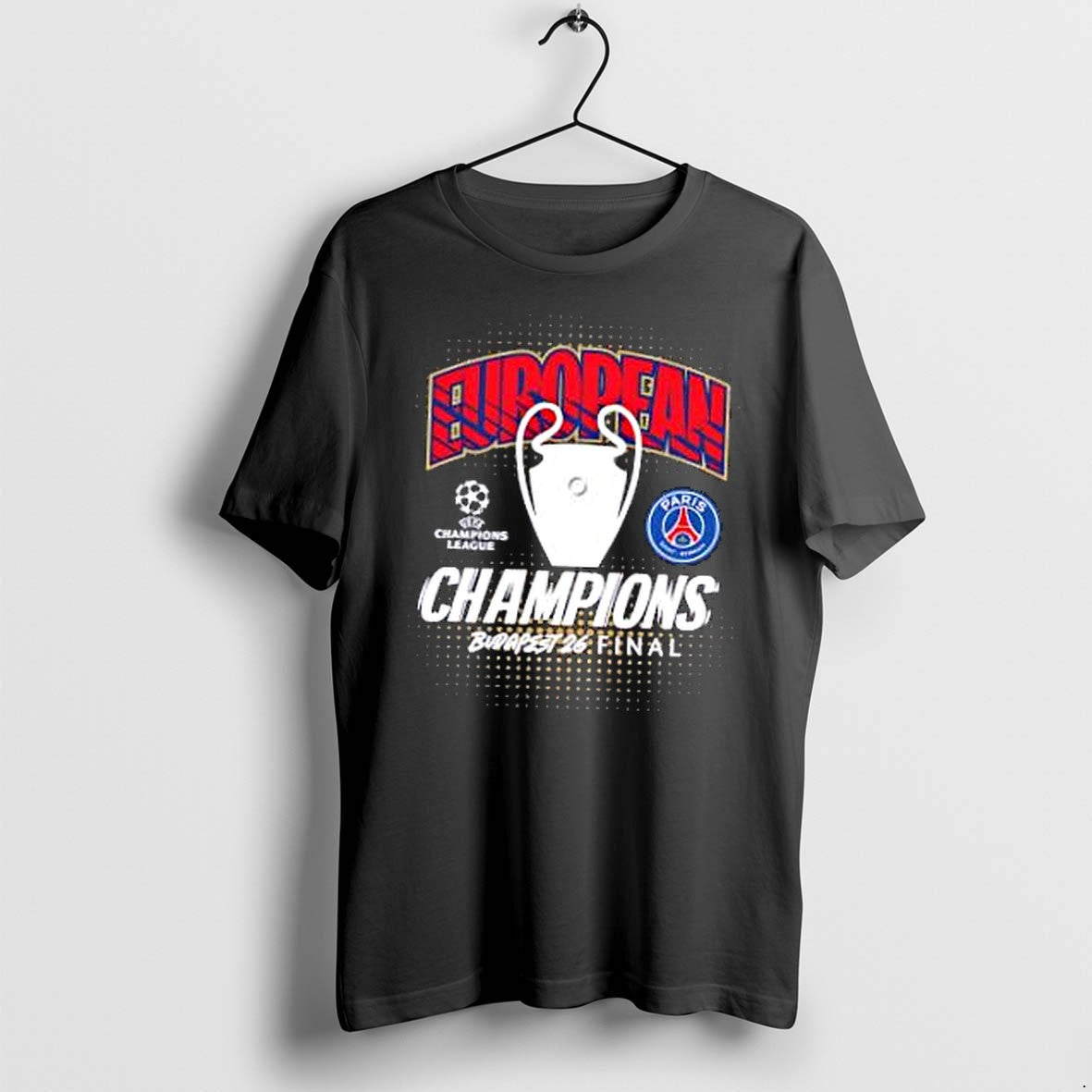 Original Budapest 26 Final Paris Saint Germain European Champions Tshirts Jpg