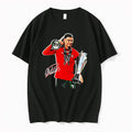 Original Cr7 Cristiano Ronaldo Celebrating With Uefa Nations League Trophy Black Tshirts