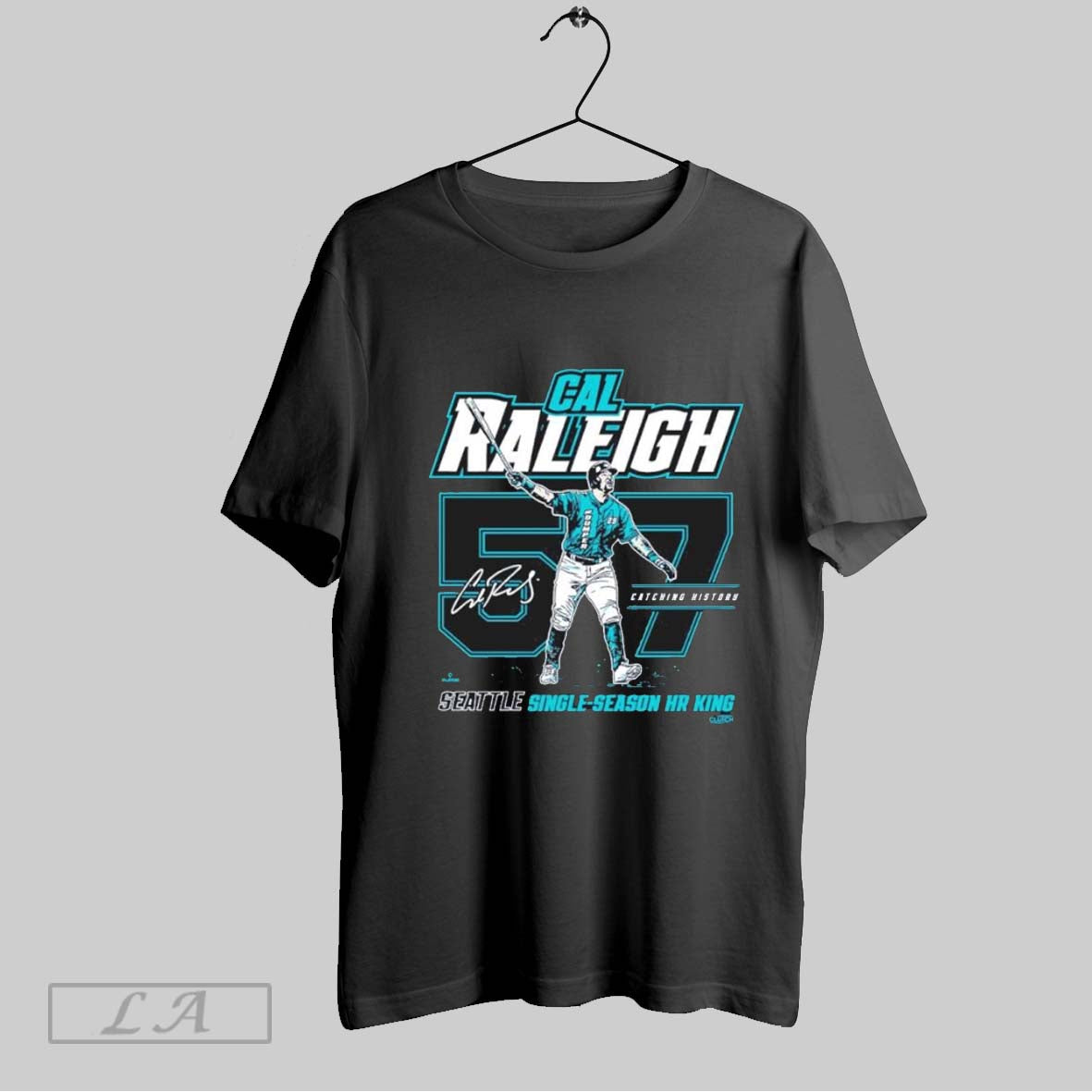 Original Cal Raleigh Seattle 57 Home Run Record