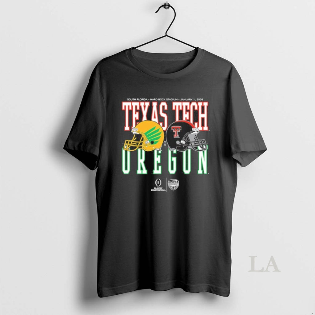 Original Capital One Orange Bowl 2026 Oregon Vs Texas Tech Helmet Matchup T-Shirts, Hoodie, Sweatshirt | AU01DripNestTees.com
