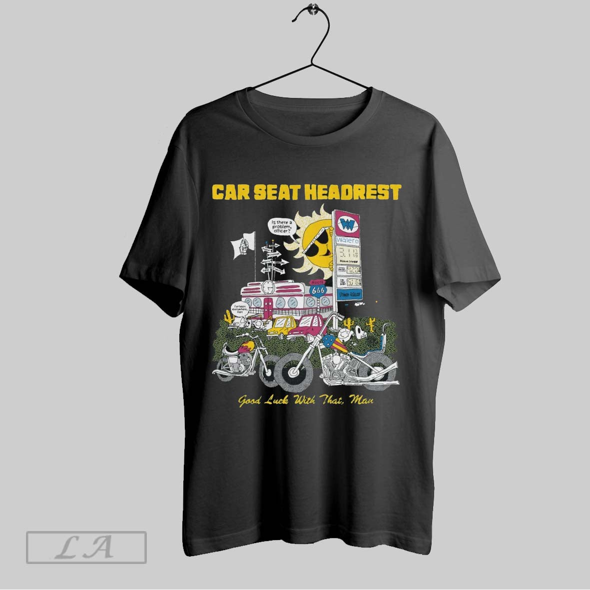 Original Car Seat Headrest Good Luck With That Man Painting