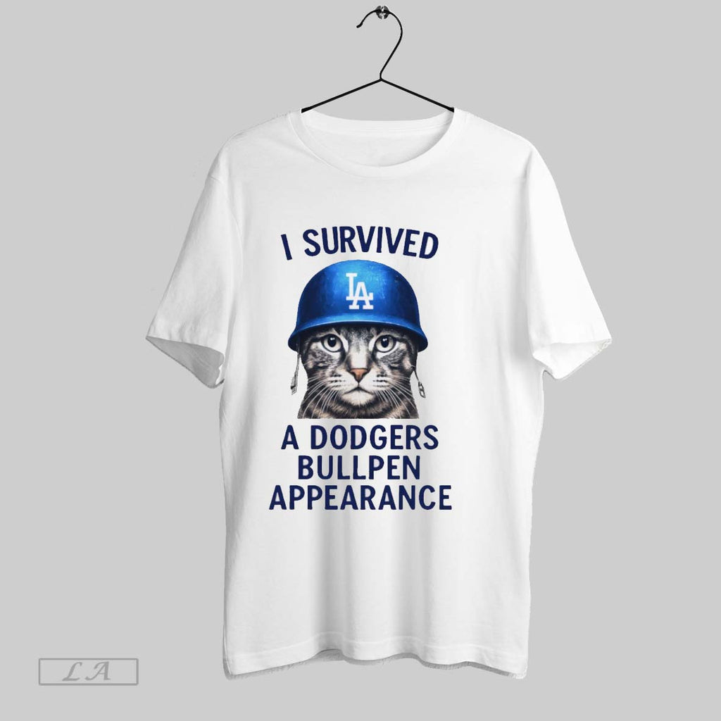 Original Cat Los Angeles Dodgers I Survived A Dodgers Bullpen Appearance