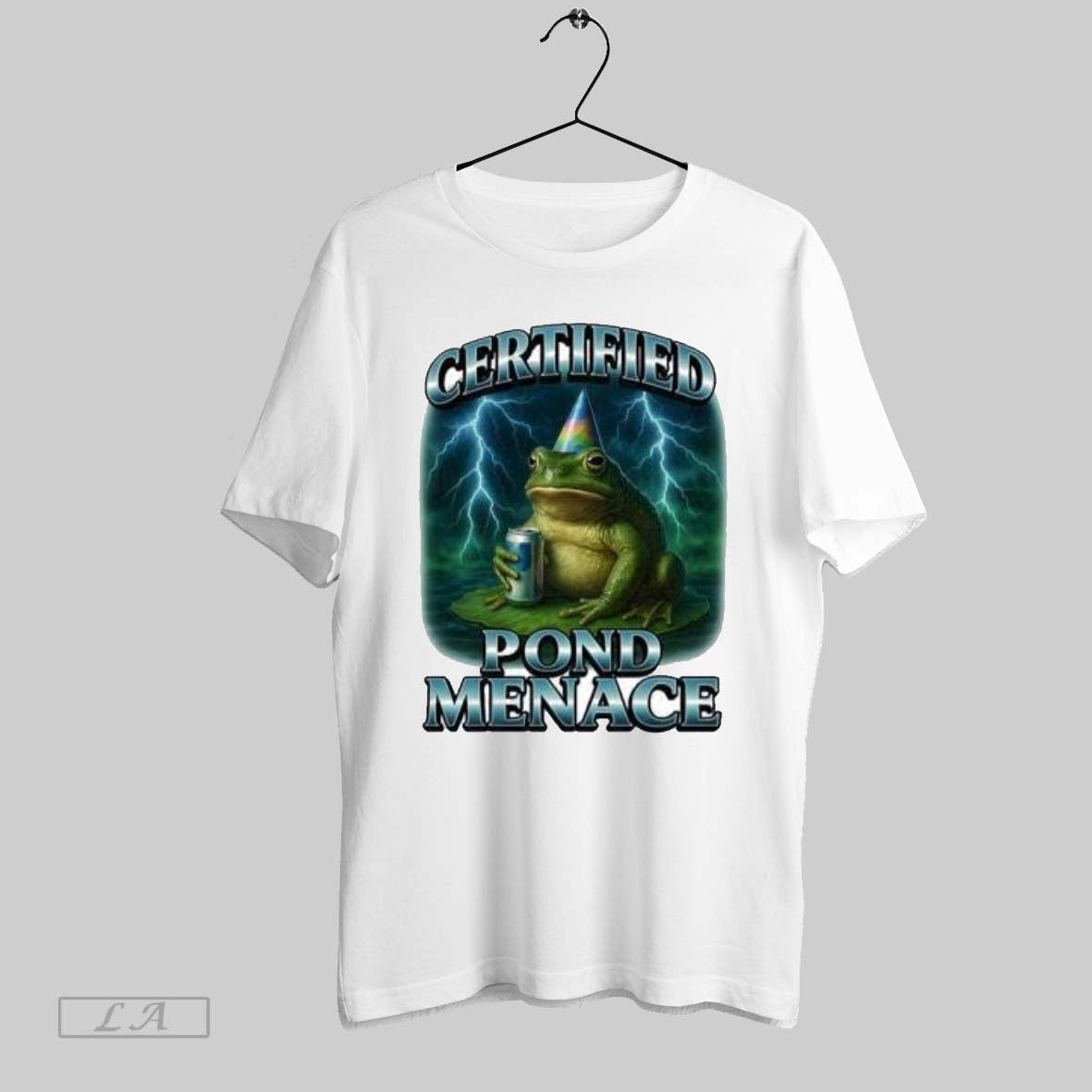Original Certified Pond Menace Funny Bullfrog
