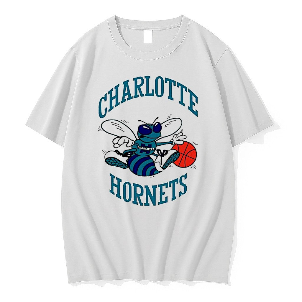 Original Charlotte Hornets Nba Cartoon Mascot Basketball Tshirts Jpg