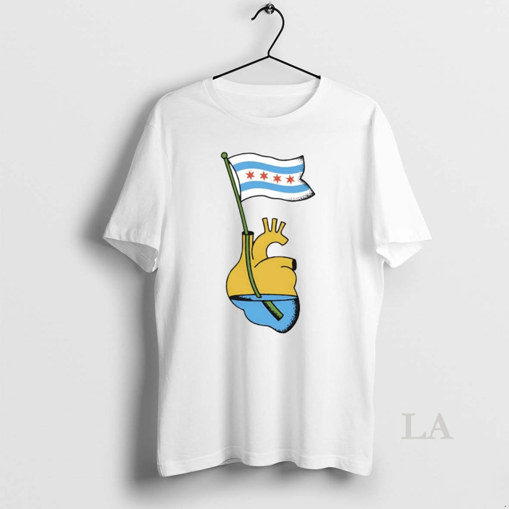 Original Chicago Waving Heart T-Shirts, Hoodie, Sweatshirt | AU01DripNestTees.com
