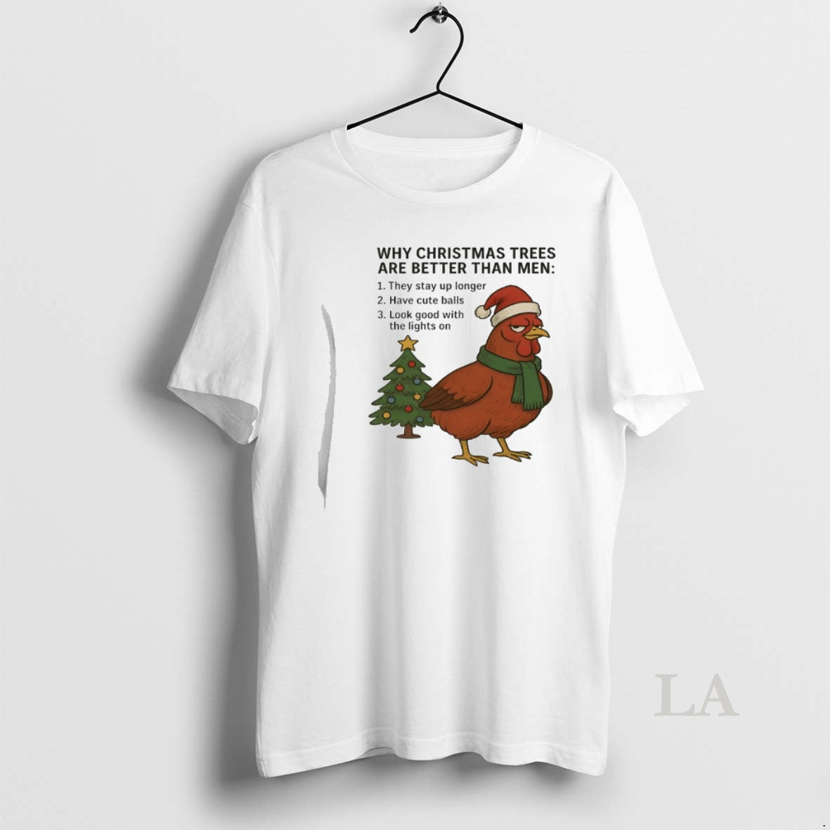 Original Chicken Santa Why Christmas Tree Are Better Than Men T-Shirts, Hoodie, Sweatshirt | AU01DripNestTees.com