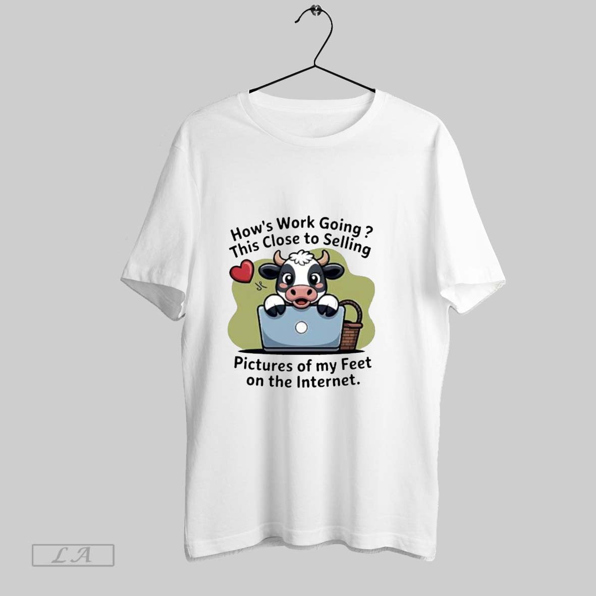 Original Cow Hows This Close To Selling Work Going Pictures Of My Feet On The