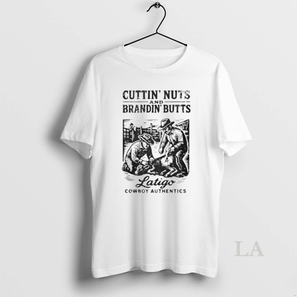 Original Cuttin Nuts And Brandin Butts Latigo Cowboy Authentics T-Shirts, Hoodie, Sweatshirt | AU01DripNestTees.com