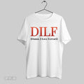 Original Dilf Damn I Love Ferrari White Poster