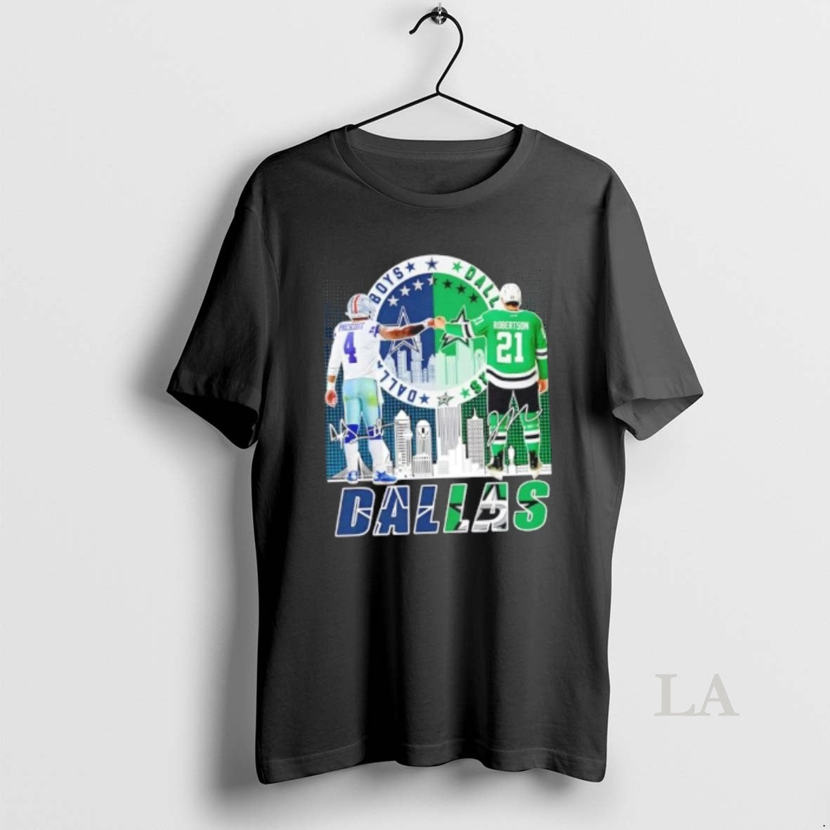 Original Dallas City Sports Prescott Cowboys X Robertson Stars Skyline T-Shirts, Hoodie, Sweatshirt | AU01DripNestTees.com