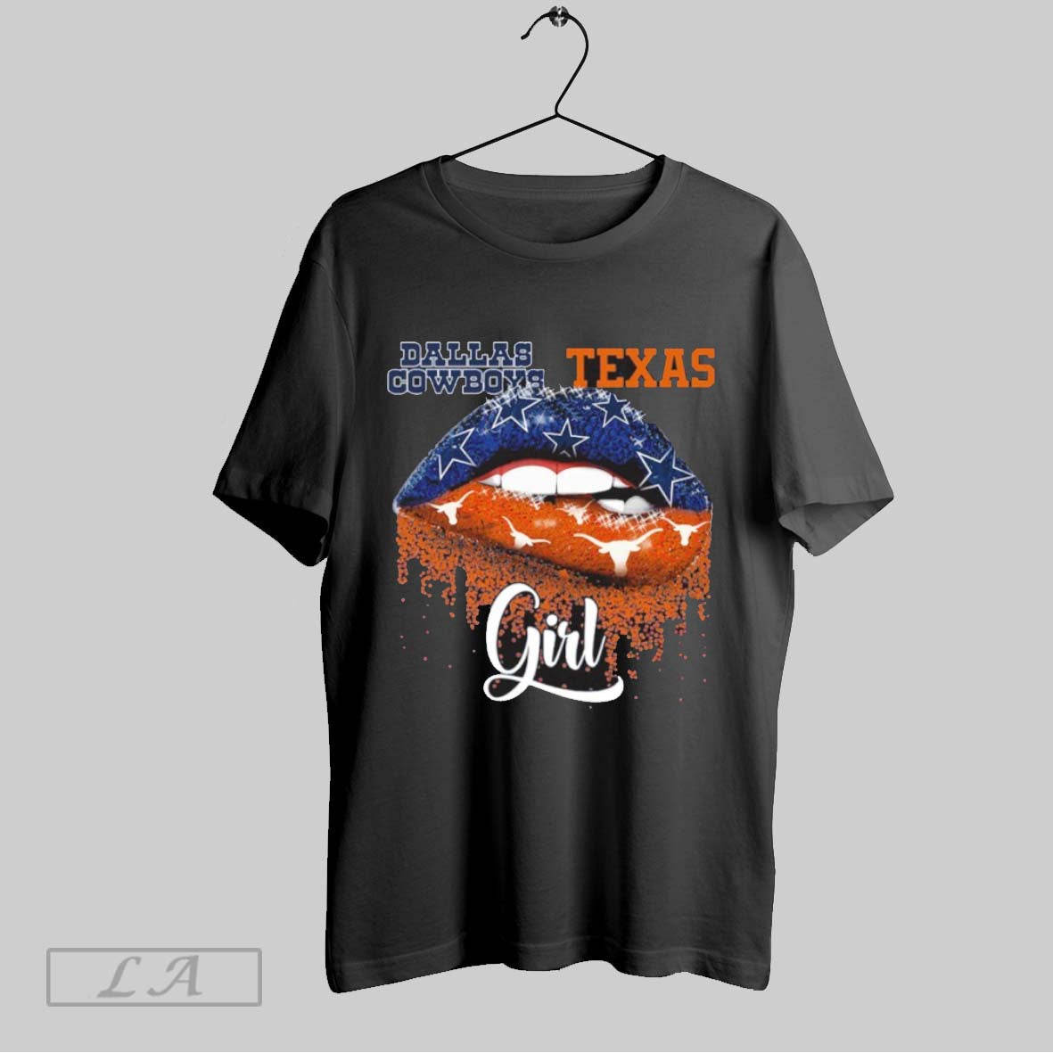 Original Dallas Cowboys And Texas Lip Logo Girl