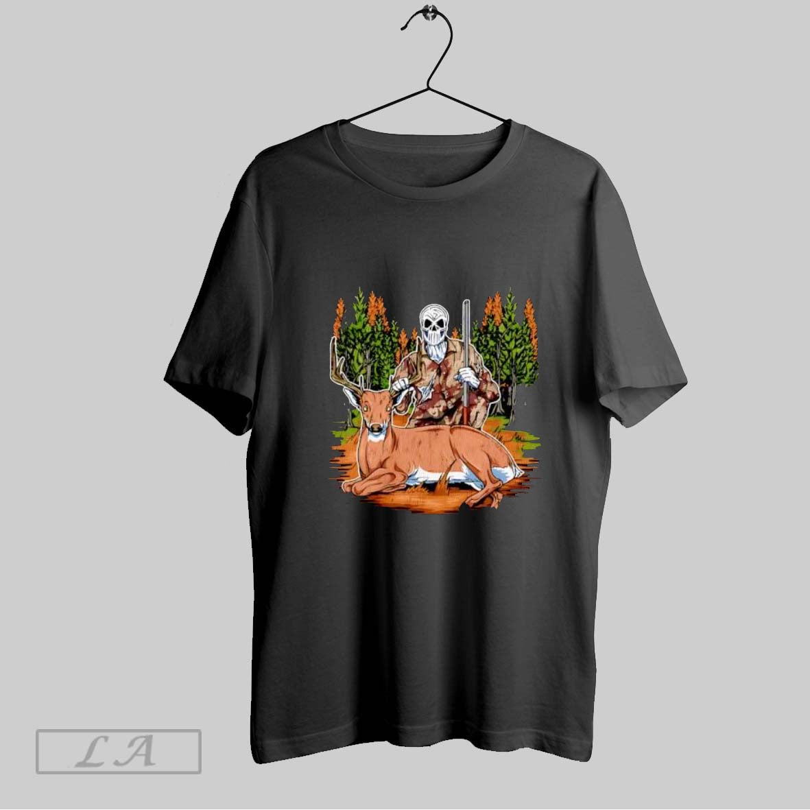 Original Deer Hunting Hunter Skeleton T Shirt
