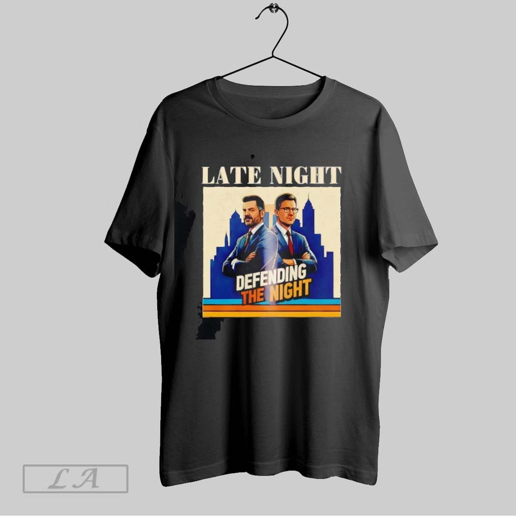 Original Defending The Night Jimmy Kimmel And Stephen Colbert Vintage