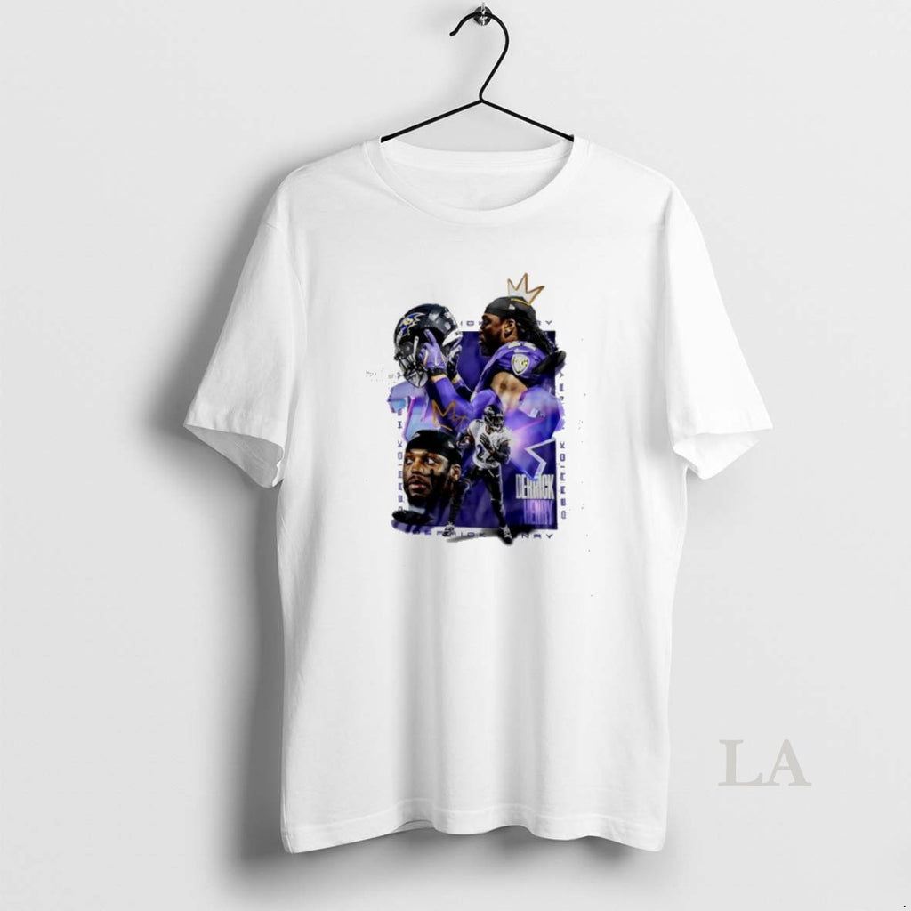 Original Derrick Henry King Henry Baltimore Ravens Graphic T-Shirts, Hoodie, Sweatshirt | AU01DripNestTees.com