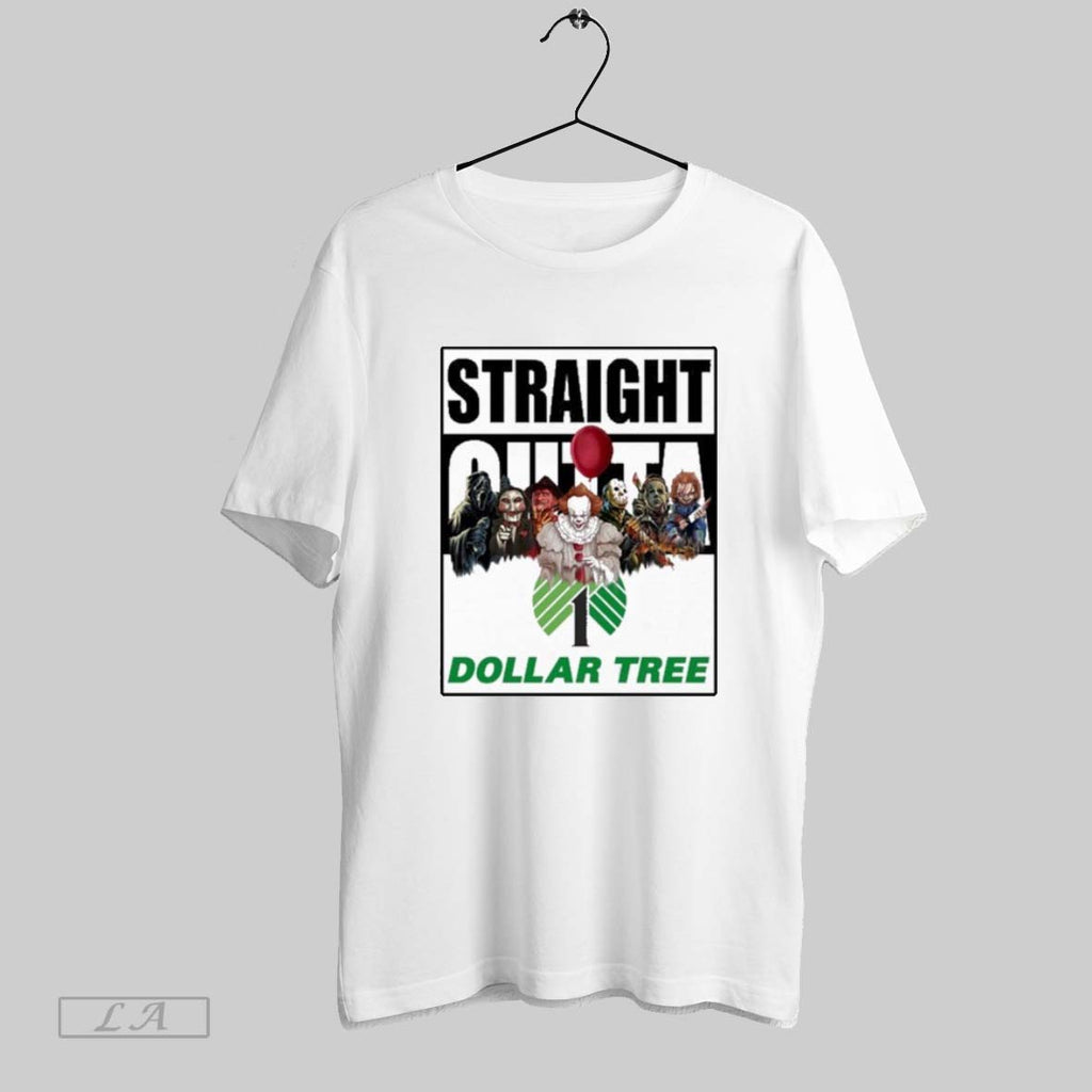 Original Dollar Tree Logo Straight Outta Horror Film Halloween