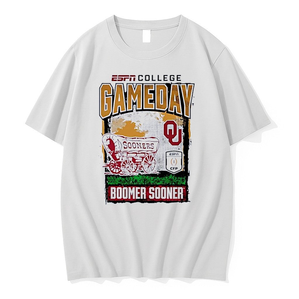 Original Espn College Gameday Oklahoma Sooners Boomer Sooner White Tshirts Jpg