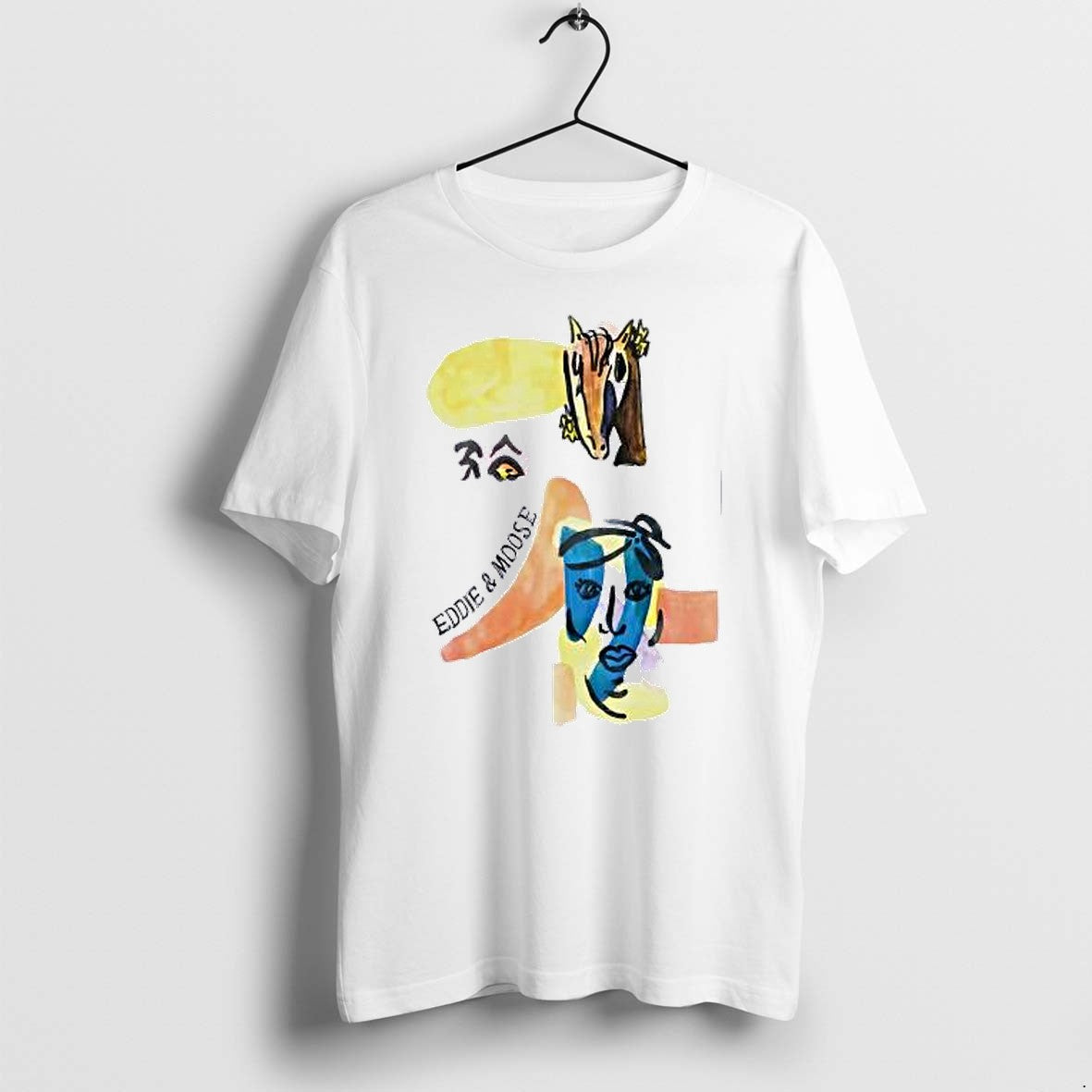 Original Eddie And Moose Horse Head Face Eye Shape Tshirts Jpg