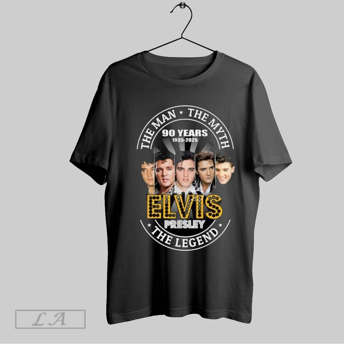 Original Elvis Presley 90 Years 1935 2025 The Man The Myth The Legend Signature