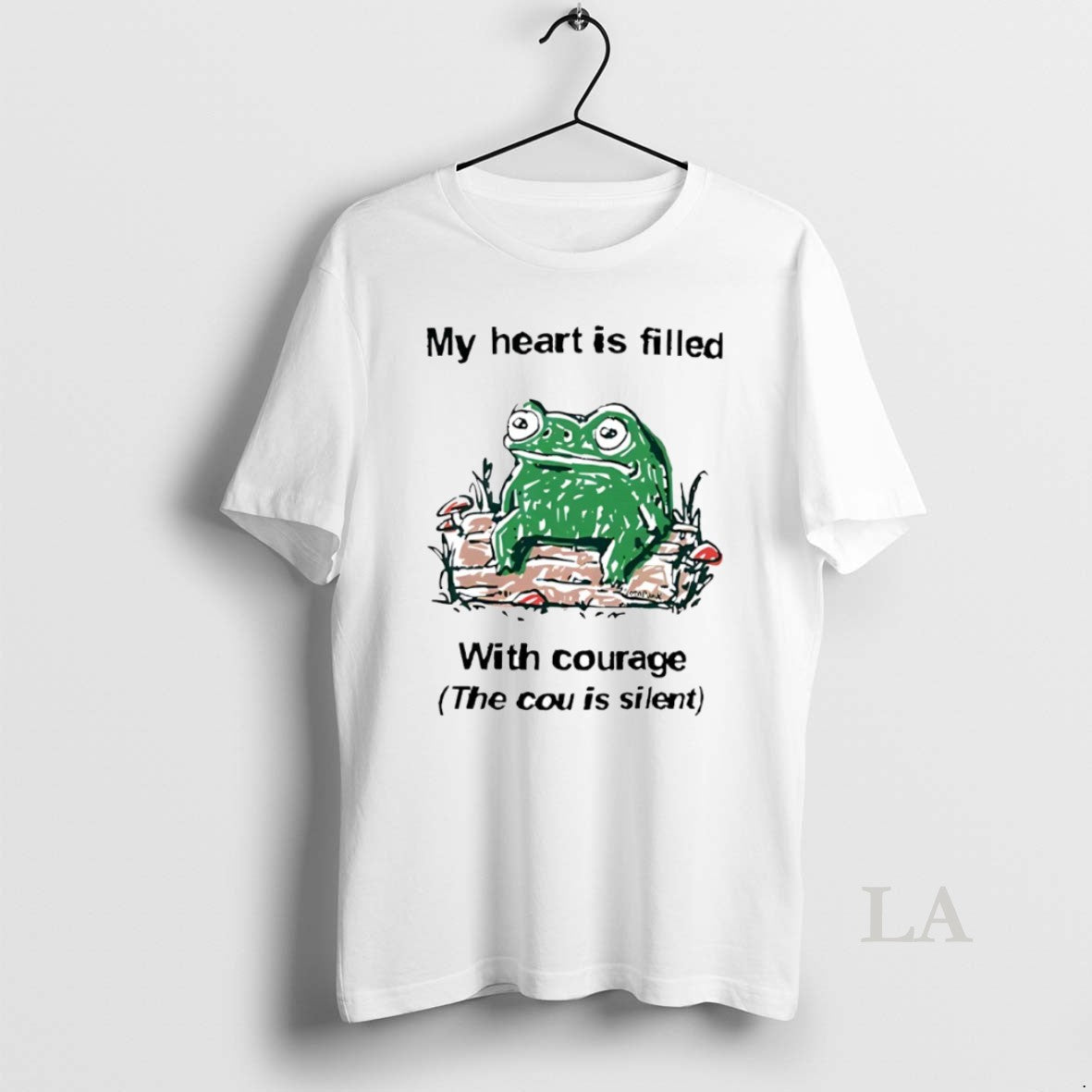 Original Frog Rage My Heart Is Filled With Courage The Cou Is Silent Circle T-Shirts, Hoodie, Sweatshirt