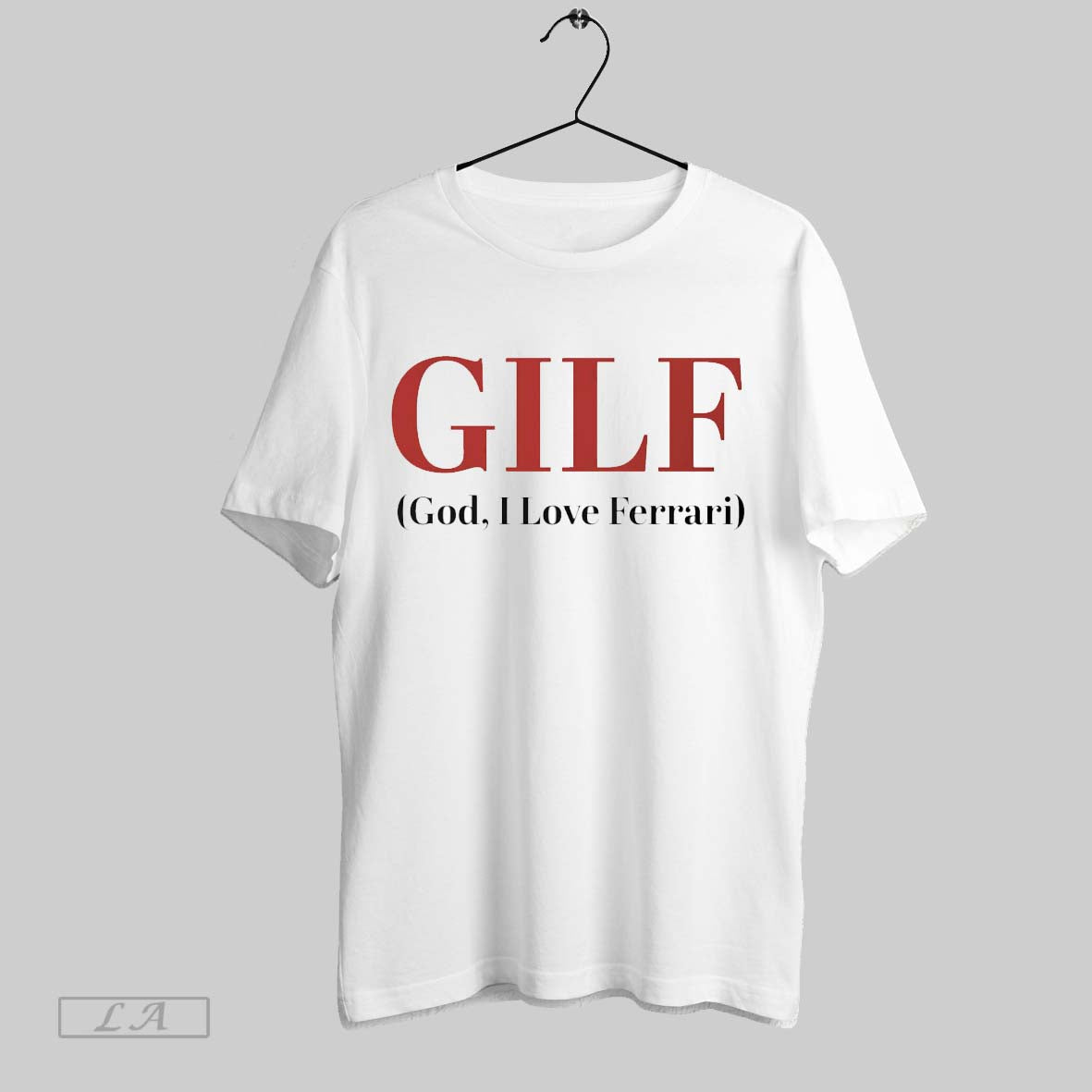 Original Gilf God I Love Ferrari White Poster