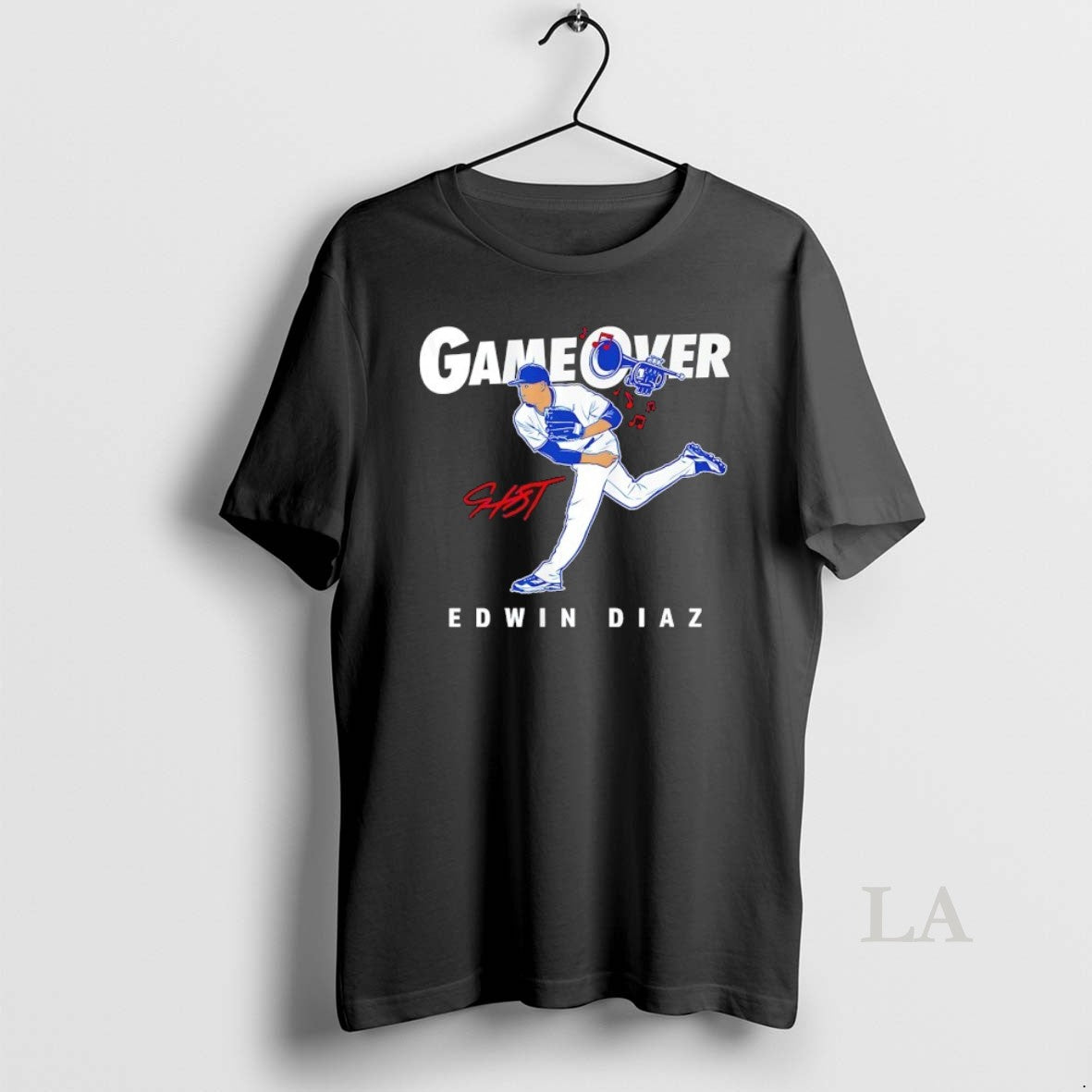 Original Game Over Edwin Diaz Los Angeles Dodgers Signature T-Shirts, Hoodie, Sweatshirt | AU01DripNestTees.com