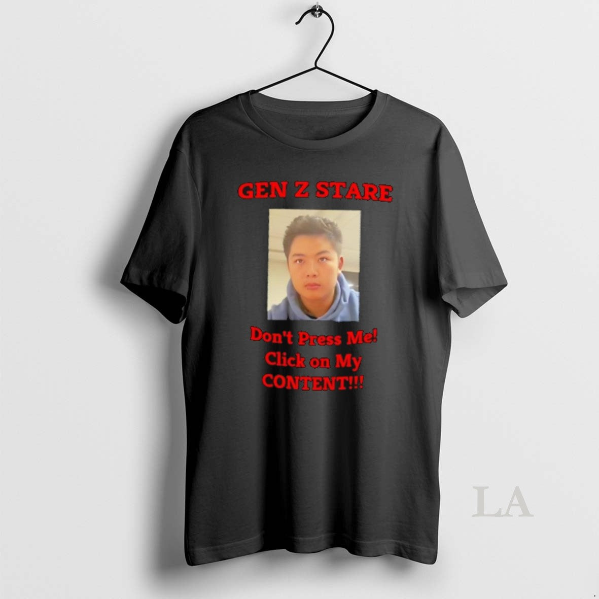 Original Gen Z Stare Dont Press Me Click On My Content T-Shirts, Hoodie, Sweatshirt | AU01DripNestTees.com