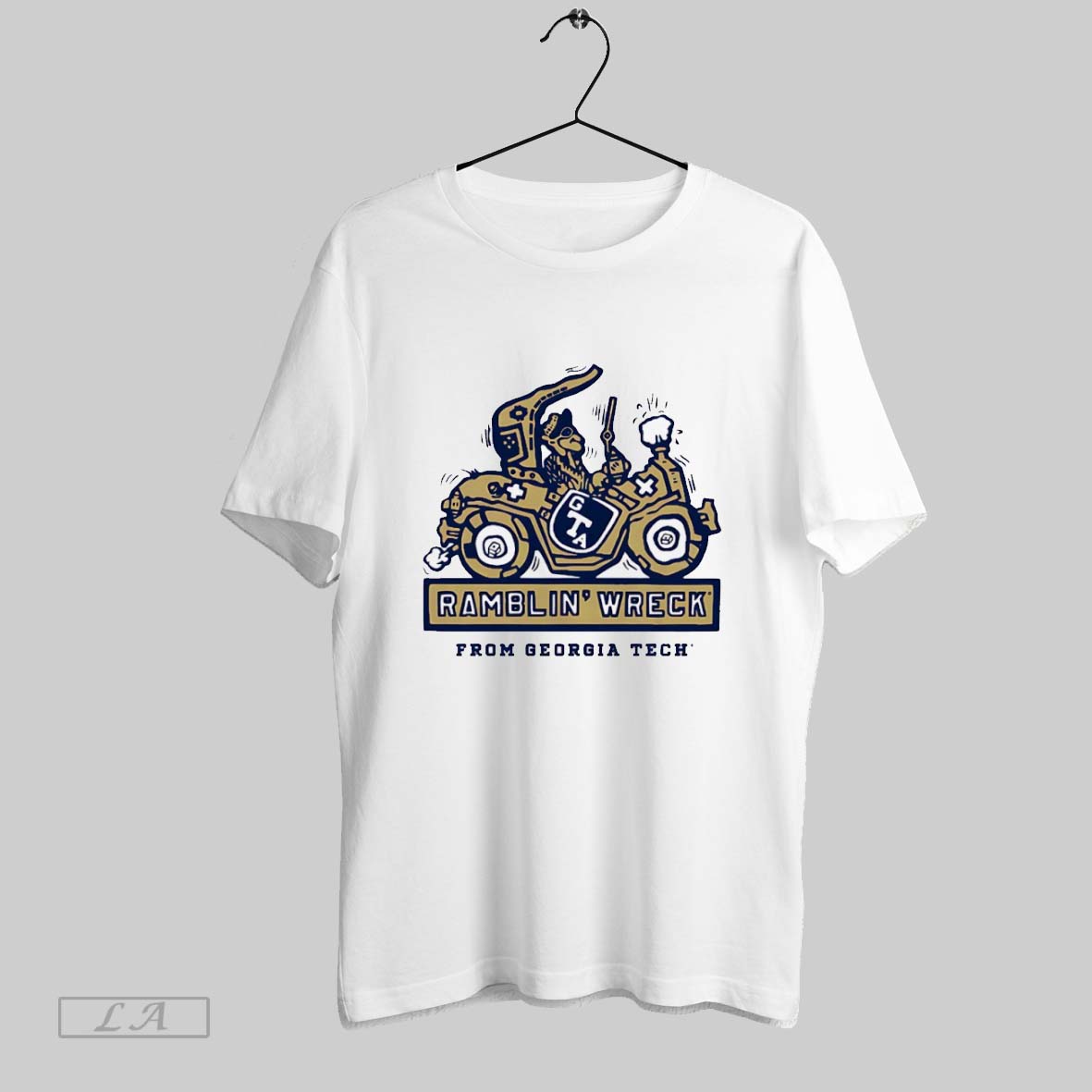 Original Georgia Tech Yellow Jackets Ramblin Wreck Ringer